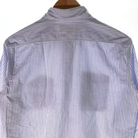 SUGAR CANE Light シュガーケーンライト ガチャポケ ストライプシャツ マチ 長袖 ホワイト ブルー Size M 福生店