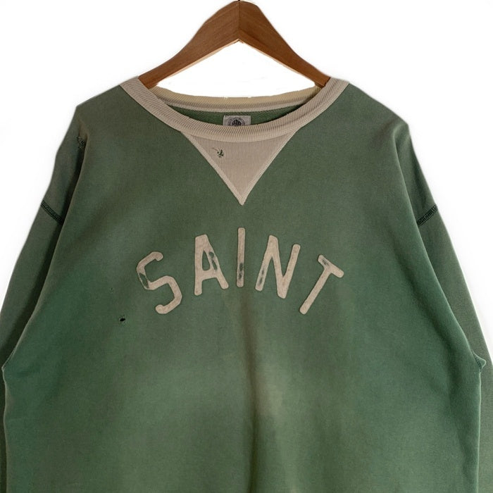 SAINT MICHAEL セントマイケル SWEAT SHIRT FELT クルーネックスウェット グリーン SM-S22-0000-040 Size L 福生店