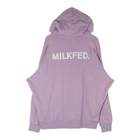 MILKFED.  ミルクフェド 103231012001 STENCIL LOGO WIDE SWEAT HOODIE ステンシルロゴ ワイドスウェットフーディー パープル sizeONE 瑞穂店