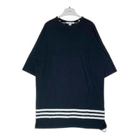 Y3 ワイスリー HG6089 Yohji Yamamoto×adidas オーバーサイズ 3ストライプ バックロゴ Tシャツ ブラック sizeM 瑞穂店