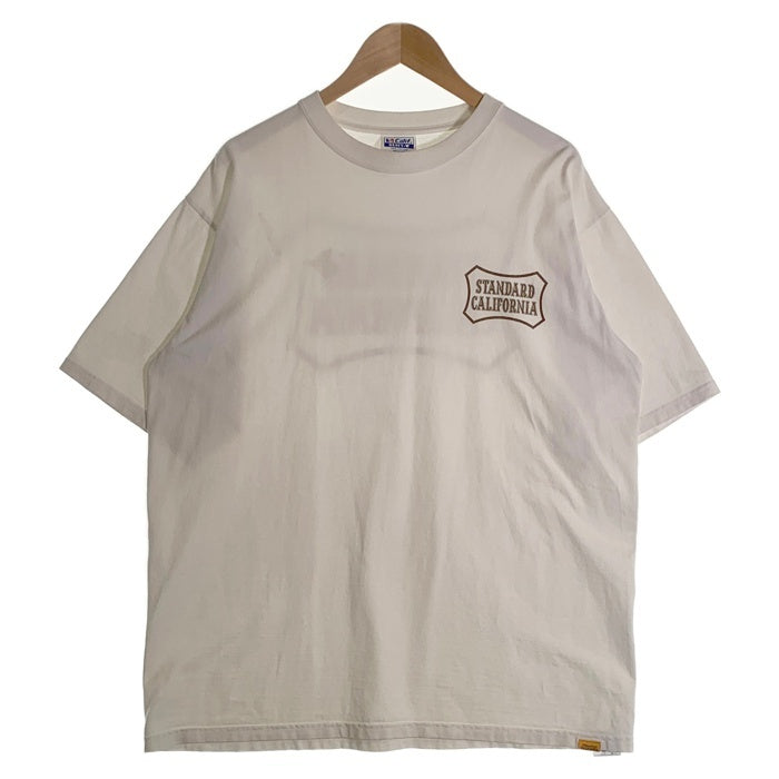 STANDARD CALIFORNIA スタンダードカリフォルニア ロゴプリントTシャツ 半袖 ホワイト Size XL 福生店