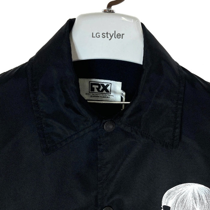 HYSTERIC GLAMOUR ヒステリックグラマー ROYAL TRUX/RADIO VIDEO コーチジャケット 02173AB22 ブラック sizeS 瑞穂店