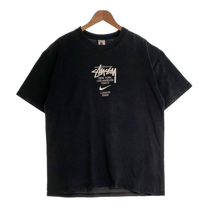 NIKE ナイキ STUSSY ステューシー International Tee 半袖 プリント Tシャツ ブラック DD3342-010 Size L 福生店