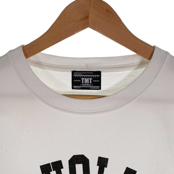 TMT ティーエムティー BIGHOLIDAY プリント ロングスリーブTシャツ ホワイト Size L相当 福生店