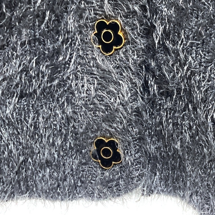 MARY QUANT マリークワント PUBLUX パブリュクス シャギーカーディガン グレー sizeF 瑞穂店