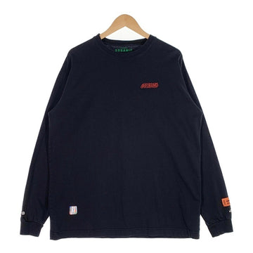 HERON PRESTON ヘロンプレストン 刺繡 ロングスリーブTシャツ ブラック HMAB002S19600045 Size M 福生店
