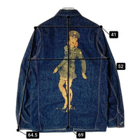 HELLER'S CAFE ヘラーズカフェ WAREHOUSE ウエアハウス LARRY'S COLLECTION 1950's Military Art Coverall カバーオール インディゴ size38 瑞穂店