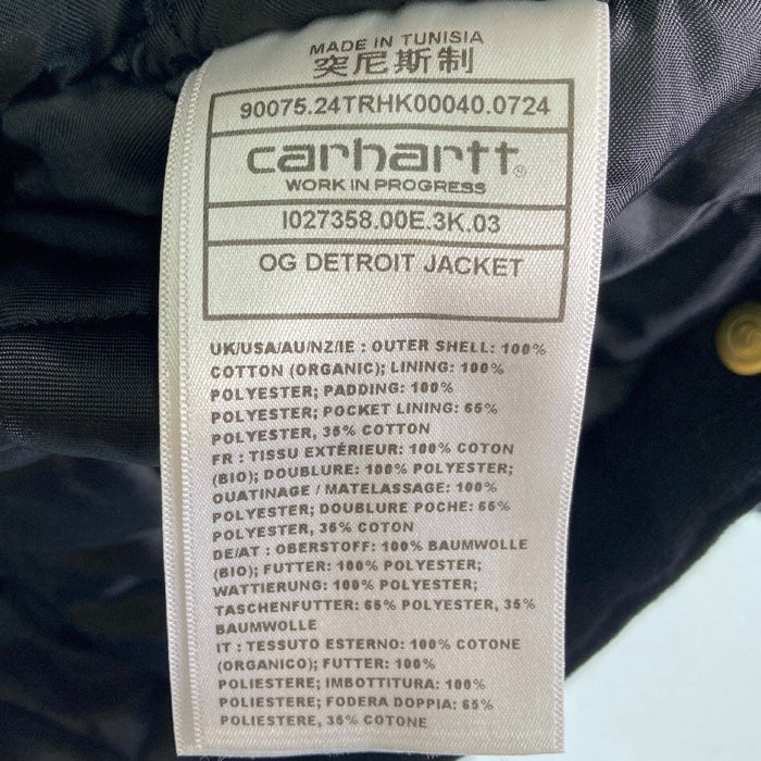 Carhartt WORK IN PROGRESS カーハート ワークインプログレス OG DETROIT JACKET デトロイトジャケット ブラック sizeS 瑞穂店