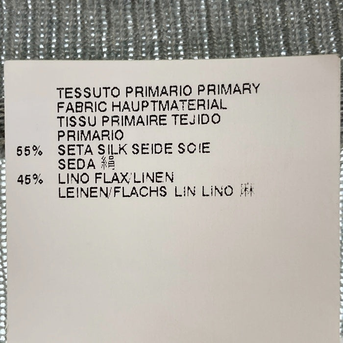 Maison Martin Margiela メゾンマルタンマルジェラ S31HA0482 ④ シルク×リネン ドルマンスリーブ Vネックセーター グレー size1 瑞穂店