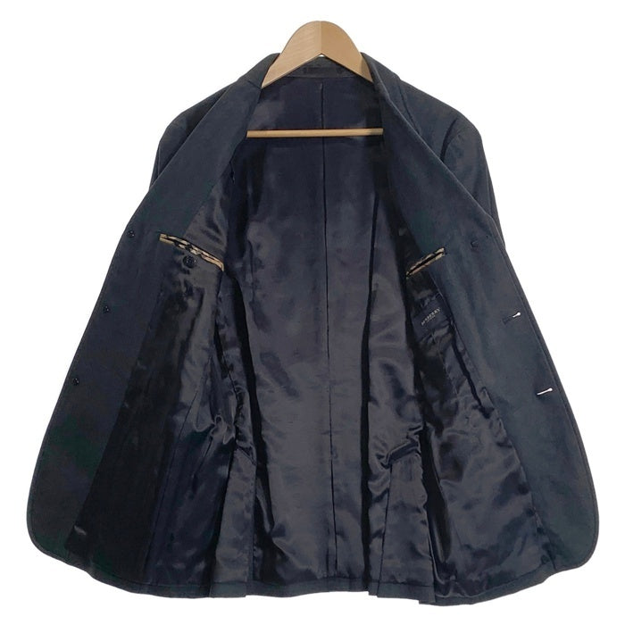 BURBERRY LONDON バーバリー フェイクレザー 千鳥格子 3B テーラードジャケット ネイビー BBR31-328-28 Size M 福生店