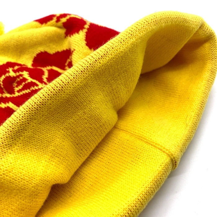 SUPREME シュプリーム 22AW Rose Beanie ローズ ビーニーキャップ ニット アクリル イエロー 瑞穂店
