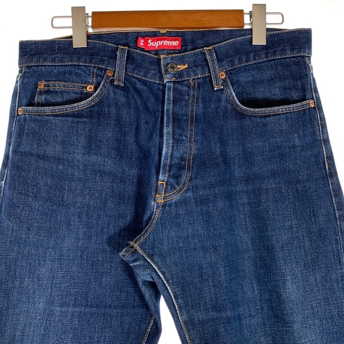 SUPREME シュプリーム SLIM スリムテーパードデニムパンツ インディゴ ボタンフライ 赤耳 Size 34 福生店