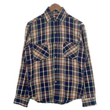 70's BIG MAC ビッグマック フランネルチェックシャツ ネイビー ホワイト Size S 福生店