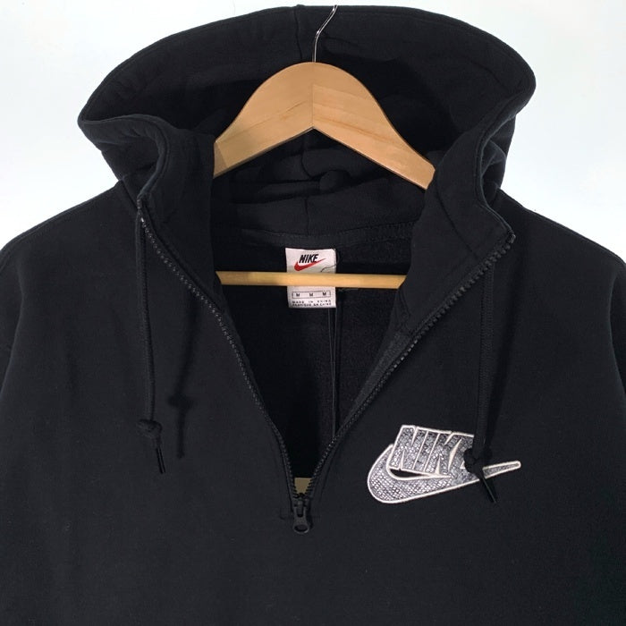 SUPREME シュプリーム 21SS NIKE ナイキ Half Zip Hooded Sweatshirt ハーフジップ プルオーバースウェットパーカー ブラック DB2842-010 Size M 福生店