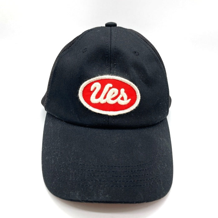 UES ウエス ワッペン メッシュキャップ ブラック sizeL 瑞穂店