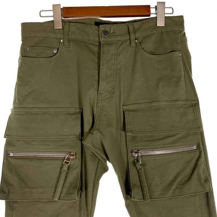 MLVINCE メルヴィンス Slim Stretch Cargo Pants スリムストレッチ カーゴパンツ オリーブ Size 32 福生店