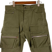 MLVINCE メルヴィンス Slim Stretch Cargo Pants スリムストレッチ カーゴパンツ オリーブ Size 32 福生店