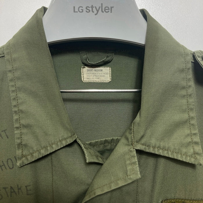 BUZZ RICKSON'S バズリクソンズ BR12950 ペイント＆ハードウォッシュ ジャングルファティーグジャケット オリーブ sizeM-S 瑞穂店