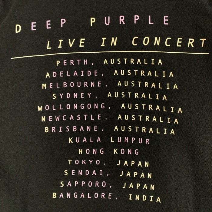 00's DEEP PURPLE ディープパープル Live in Concert プリントTシャツ ブラック All Sports Size M 福生店