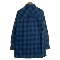 TMT ティーエムティー 15AW シャドーチェック ウエスタン ロングフランネルシャツ ブルー TSH-F15EC04 Size L 福生店