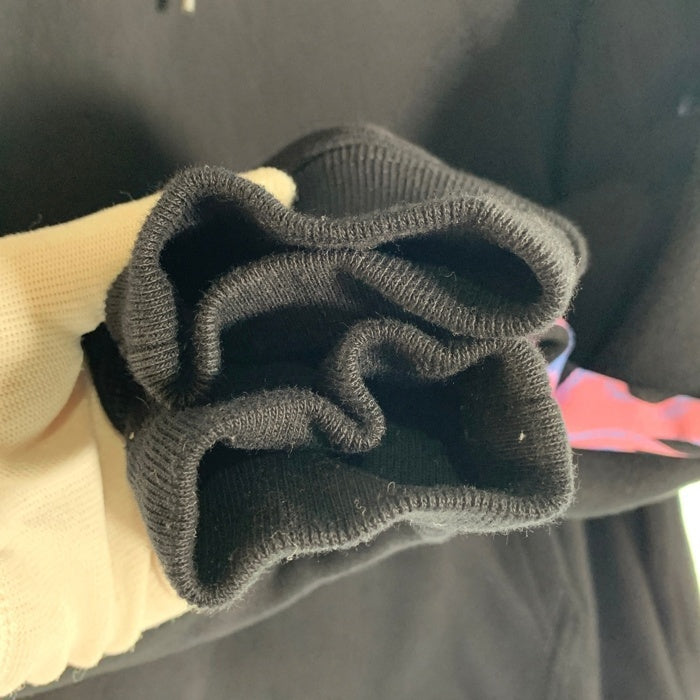 HIDE AND SEEK ハイドアンドシーク DUSTYCHAMP ダスティチャンプ Flame Hooded Sweat Shirt フレイム プルオーバースウェットパーカー ブラック Size M 福生店