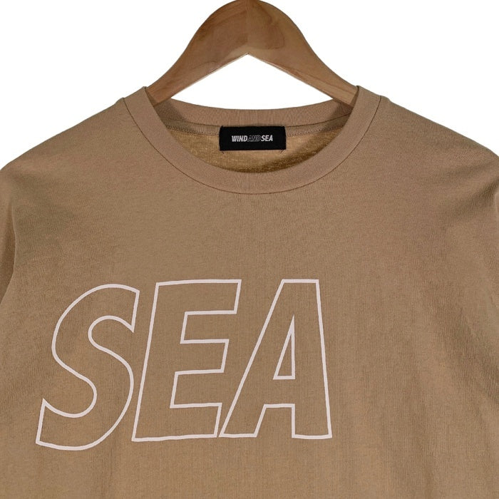 WIND AND SEA ウィンダンシー 24SS SEA Of L/S Tee プリント ロングスリーブTシャツ ベージュ WDS-O-SIG-24-Q3-CS-01 Size XL 福生店