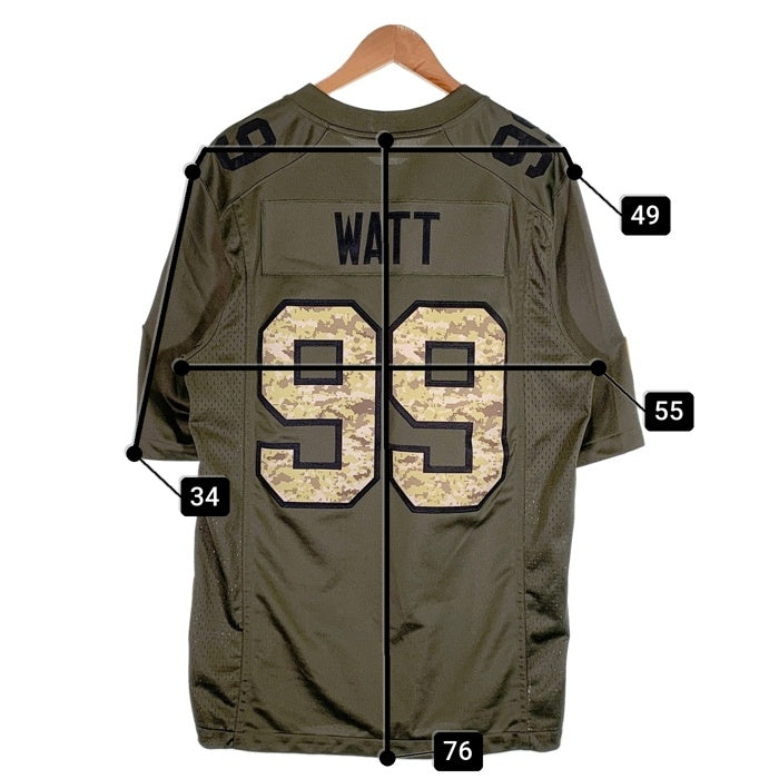 NIKE TEAM ナイキ NFL TEXANS ヒューストン・テキサンズ ゲームシャツ ユニフォーム WATT 99 オリーブ Size M 福生店