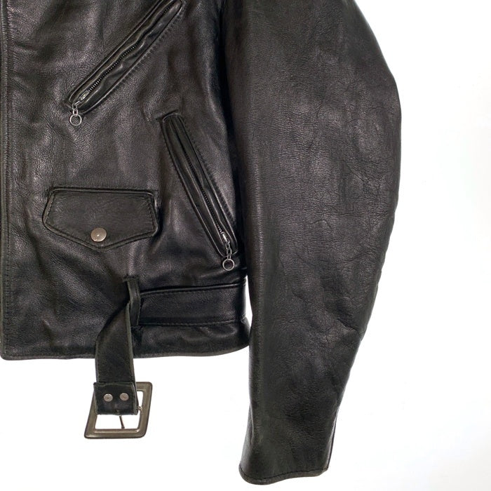 Schott ショット 613 ワンスター レザー ダブルライダースジャケット ブラック Size 38 福生店