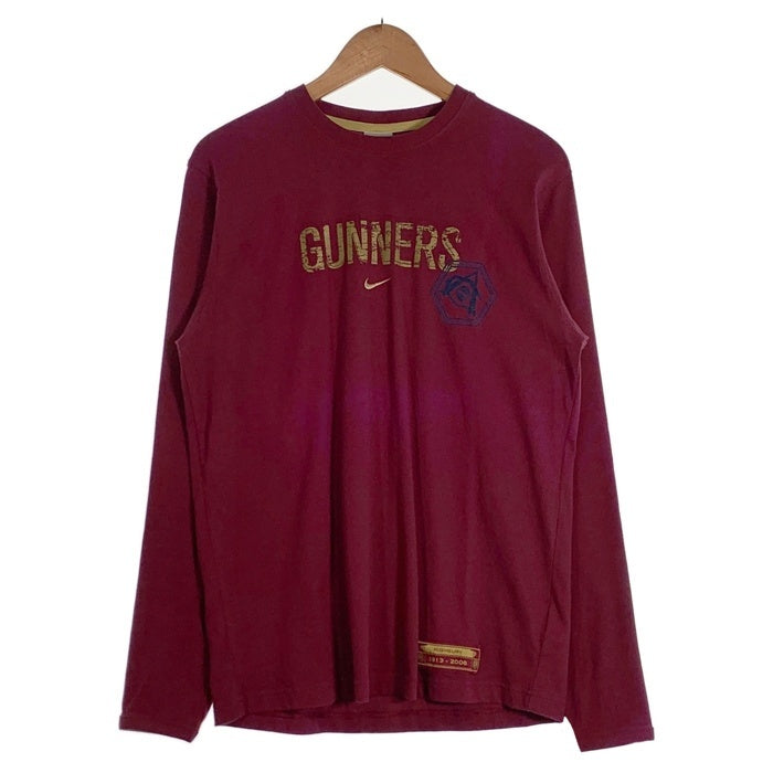 00's NIKE ナイキ Gunners Arsenal ガンナーズ アーセナル ロングスリーブTシャツ ボルドー Size M 福生店
