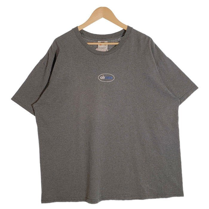 90's NIKE ナイキ airmax エアマックス 刺繡 Tシャツ グレー USA製 Size XL 福生店