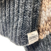 AVIREX アヴィレックス 2WAY パターンニットトップス カーディガン カモフラ sizeF 瑞穂店