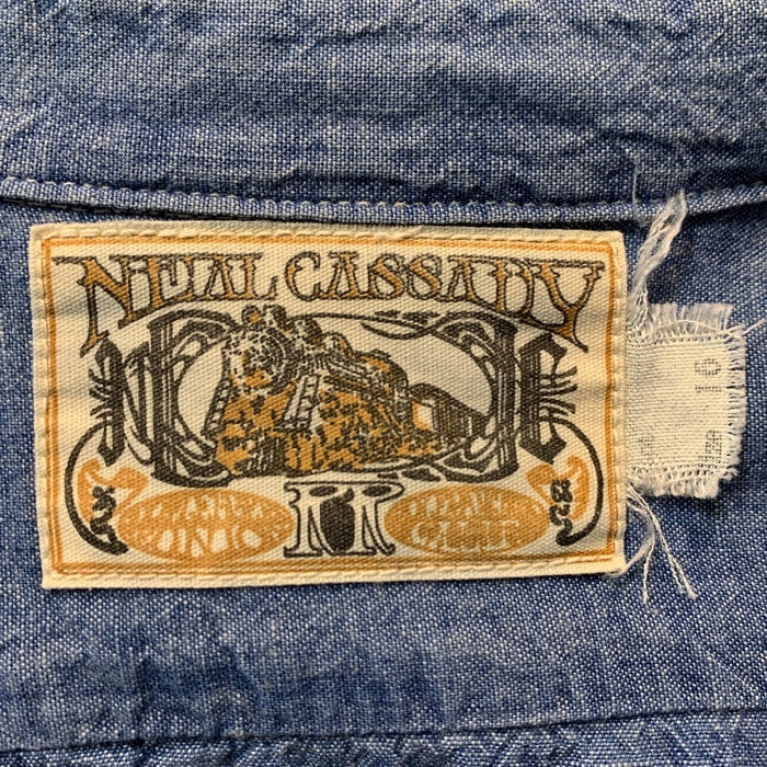 FREE WHEELERS フリーホイラーズ NEAL CASSADY シャンブレー ワークシャツ ブルー Size 16 福生店