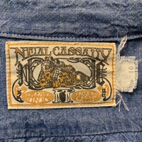 FREE WHEELERS フリーホイラーズ NEAL CASSADY シャンブレー ワークシャツ ブルー Size 16 福生店
