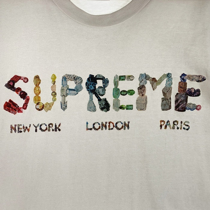 SUPREME シュプリーム 18SS Rocks Tee ロックス Tシャツ プリント ホワイト 宝石 Size L 福生店