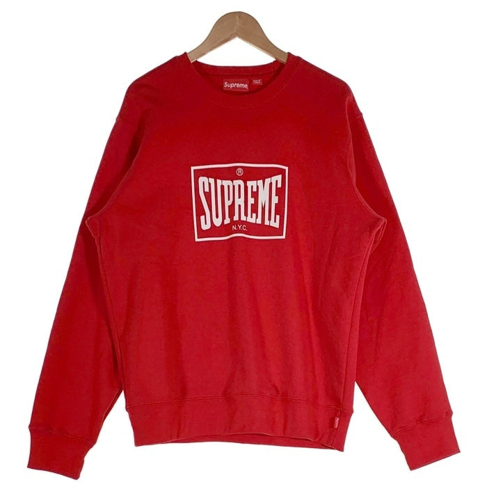 SUPREME シュプリーム 19SS Warm up Creneck ウォームアップ クルーネック スウェット レッド Size M 福生店