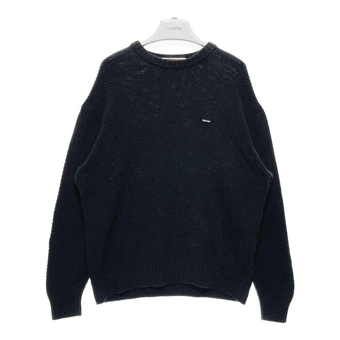SUPREME シュプリーム 20AW Textured Small Box Sweater スモールボックスロゴニット ブラック sizeL 瑞穂店