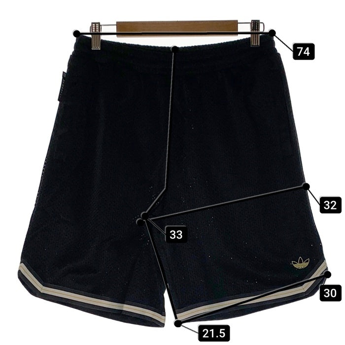 adidas アディダス TYSHAWN BASKETBALL SHORTS タイショーン バスケットボールショーツ メッシュショートパンツ ブラック HC2194 Size JP M 福生店