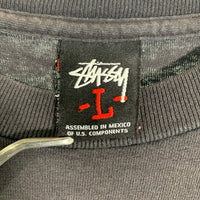 00`s Stussy ステューシー Mr.Cartoon ミスターカートゥ-ン CUSTOMADE S/S T Shirts 半袖 Tシャツ ブラック L 福生店