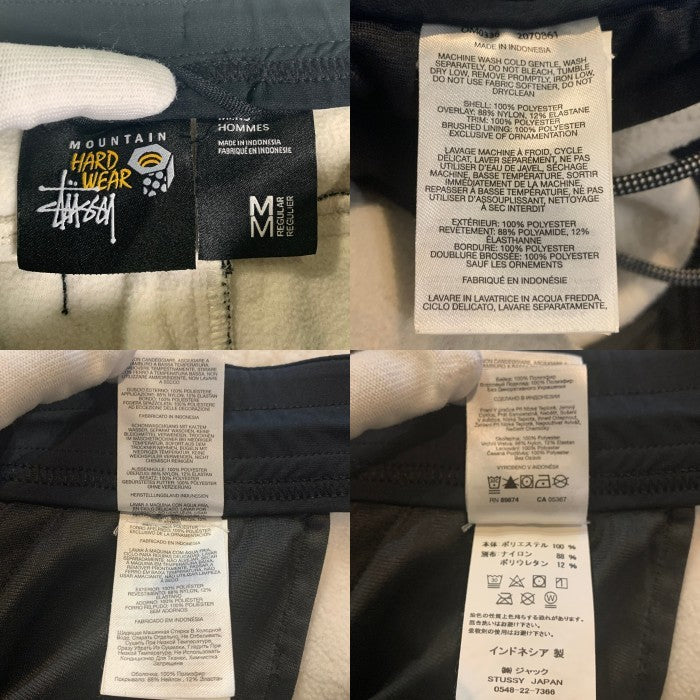 STUSSY ステューシー MOUNTAIN HARDWEAR マウンテンハードウェア フリースパンツ ホワイト ブラック Size M 福生店
