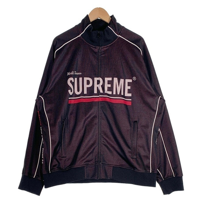 SUPREME シュプリーム 22AW World Famous Jacquard Track Jacket ワールドフェイマス ジャカード トラックジャケット ブラック Size XXL 福生店