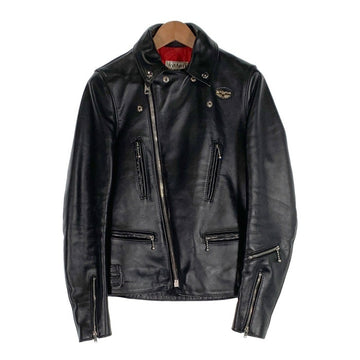 Lewis Leathers ルイスレザー 402T Lightning タイトフィット ライトニング ダブルライダースジャケット ホースハイド ブラック Size 34 福生店