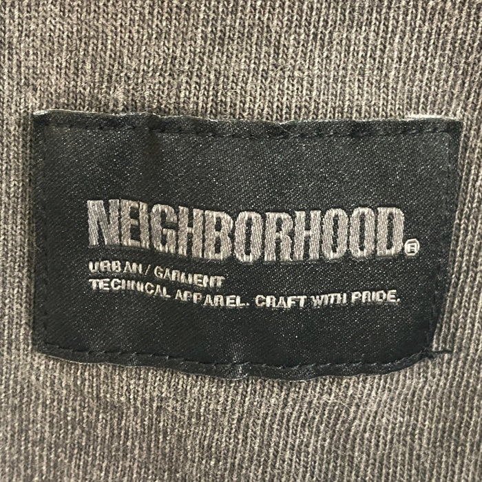 NEIGHBORHOOD ネイバーフッド 241UNNH-CSM02 24SS PIGMENT DYE CREWNECK SS ピグメント染め ロゴプリント Tシャツ グレー sizeXL 瑞穂店