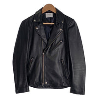 STUDIOUS ステュディオス ラムレザー ダブルライダースジャケット ブラック 107352002 Size 1 福生店