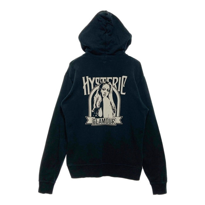 HYSTERIC GLAMOUR ヒステリックグラマー プルオーバースウェットパーカー ガールプリント ブラック 0294CF01 Size L 瑞穂店