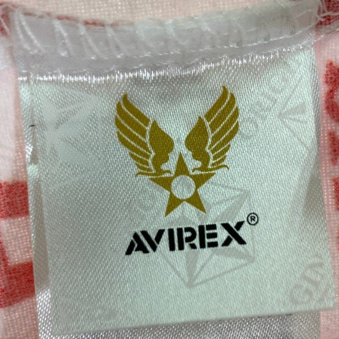 AVIREX アヴィレックス 783-3123029 COKE ICON SHIRTS コカコーラ 半袖シャツ レッド×ホワイト sizeM 瑞穂店