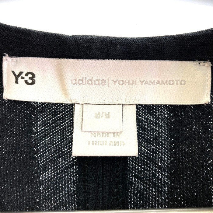 Y3 ワイスリー HG6089 Yohji Yamamoto×adidas オーバーサイズ 3ストライプ バックロゴ Tシャツ ブラック sizeM 瑞穂店