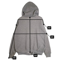 70’s Healthknit ヘルスニット ダブルフェイス 裏サーマル ジップアップスウェットパーカー グレー USA製 Size XL(50-52) 福生店