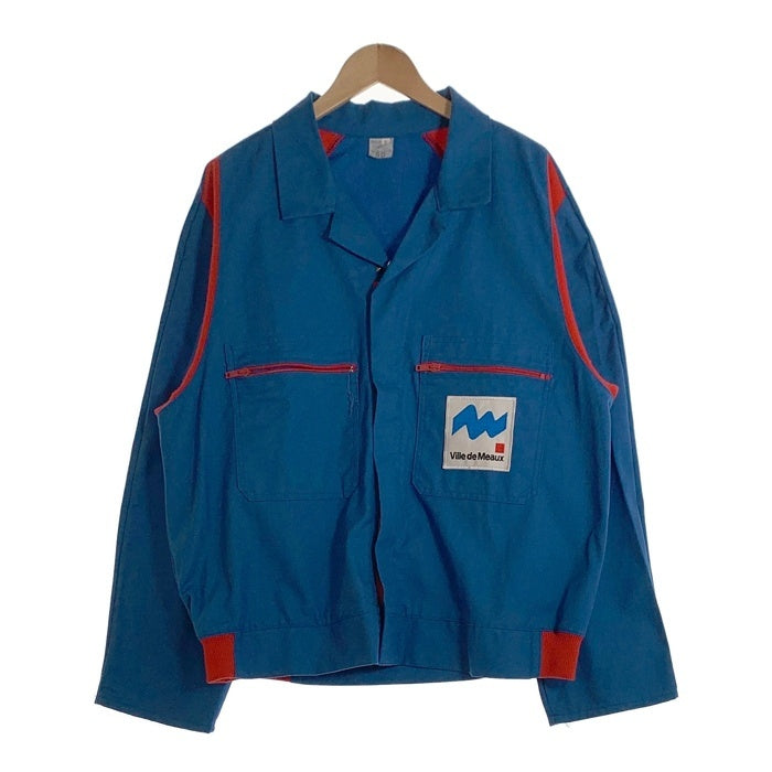 RENFORT＋ 企業物 コットン ジップアップ フレンチ ワーク ジャケット ブルー フランス製 Size 50 福生店