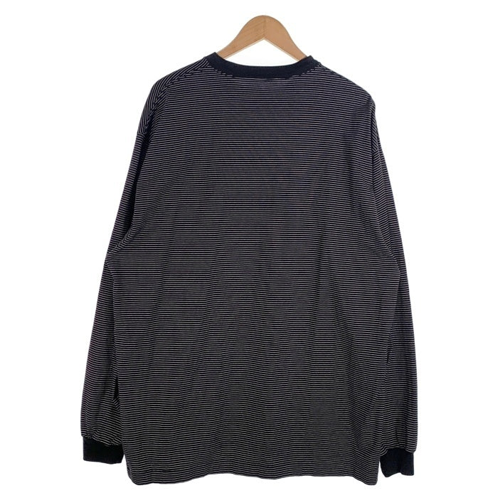 The Ennoy Professional エンノイ プロフェッショナル 23SS L/S Border T-Shirt ロングスリーブ ボーダーTシャツ ブラック SS23BRENCT04AM Size XXL 福生店