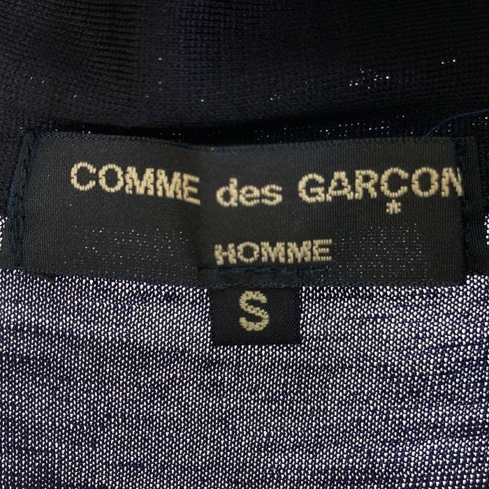 COMME des GARCONS HOMME コムデギャルソンオム HN-T015 AD2014 ウール フランネルパッチワーク カーディガン ネイビー sizeS 瑞穂店
